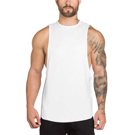 Sleeveless Mens Bodybuilding Tank Tops Workout Fitness Stringer 2018