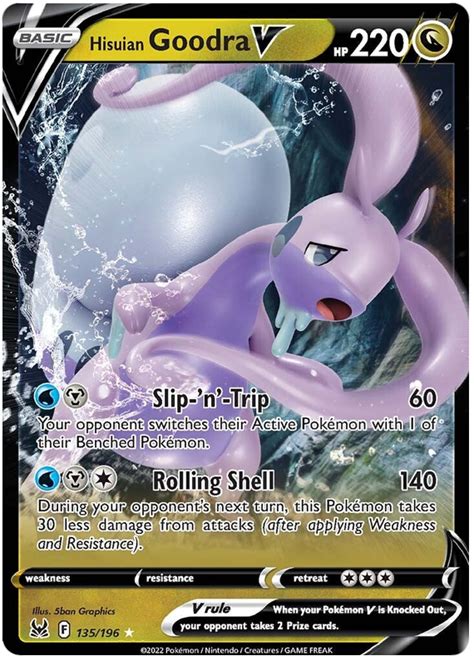 Hisuian Goodra V Lost Origin Tcg Card Database Pokemon Bank Home