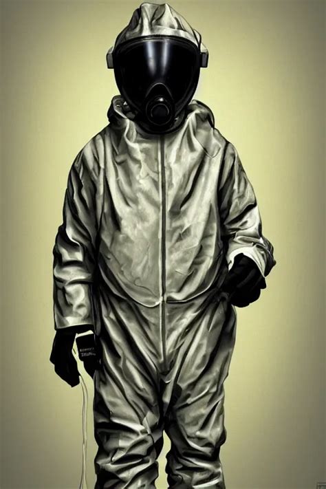 Man Wearing Class A Hazmat Highly Detailed Digital Stable Diffusion