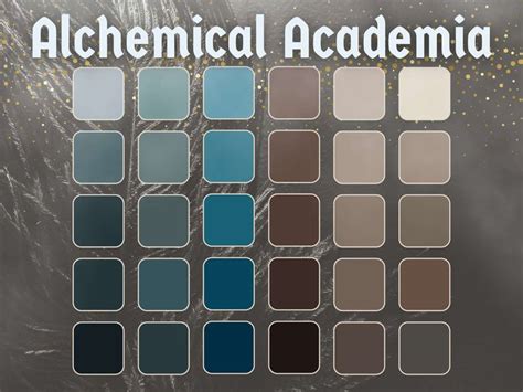 Dark Academia Color Palette Dark Blues Tones Branding Etsy In 2023