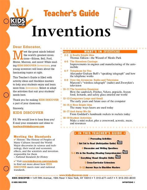 Lesson Plan Inventions 3rd Grade