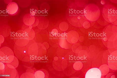 Abstract Red Bokeh Background With Soft Blur Bokeh Light Effect