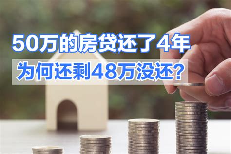 50万的房贷还了4年后，居然还有48万未清偿，看完还款明细惊呆了 利息 本金 房贷 新浪新闻