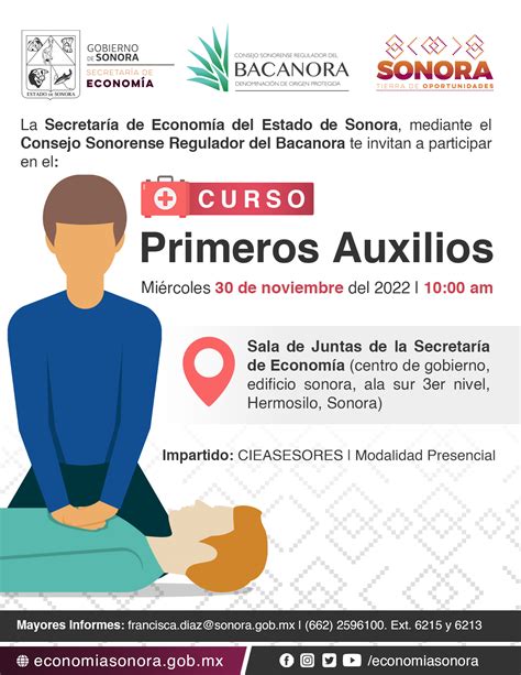 Curso Primeros Auxilios P Gina Secretar A De Econom A Del Estado