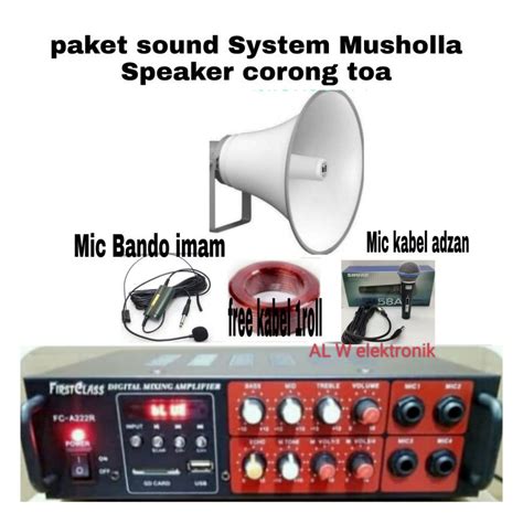 Jual Paket Sound Musholla Masjid Outdoor Corong Toa Shopee Indonesia