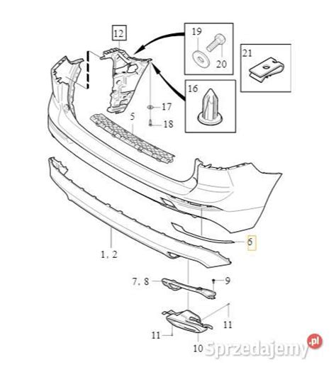 Volvo Xc Ii Tylna Prawa Listwa Zderzaka Chrom Oe Bielany Wroc Awskie