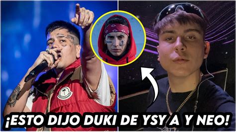 Duki Le Dedic Una Canci N A Ysy Y Neo Pistea En Su Primer Velez Youtube