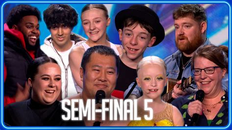 Semi Finalists REVEALED Live Show 5 Britain S Got Talent