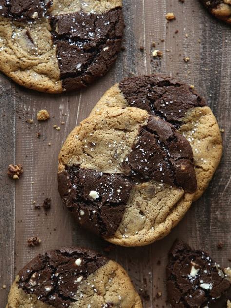 Malted Chocolate Chip And Reverse Chip Cookies Completely Delicious