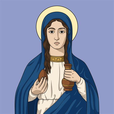 Saint Mary Magdalene Colored Vector Illustration 23173610 Vector Art At