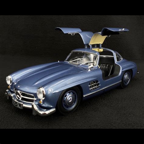 Mercedes Benz Sl Type W Gullwing Doors Light Metallic Blue