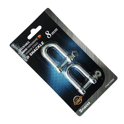 Fixworx Shakle D Zinc Plated 8mm Pack Of 2 Trade Depot