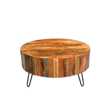 Reclaimed Wood Round Coffee Tables - coffee tables ideas