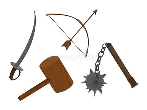 Medieval Weapons Stock Vector Illustration Of Arrow 45346267