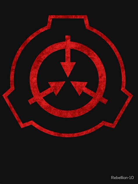 Scp Foundation Symbol Red T Shirt By Rebellion 10 Redbubble