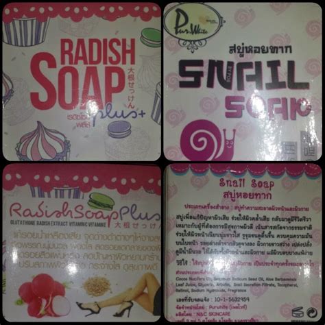 Peppermintchicklet Thailand Radish Soap And Snail Soap