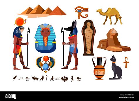 Egypt Symbols Set Stock Vector Image Art Alamy NBKomputer