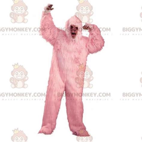 Costume De Mascotte Biggymonkey De Gorille Rose Cdiscount Jeux Jouets