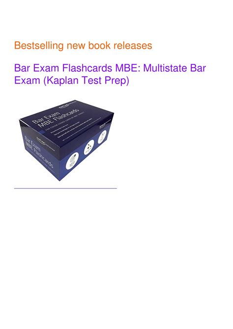 Ppt Full Pdf Bar Exam Flashcards Mbe Multistate Bar Exam Kaplan