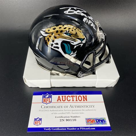 Hof Jaguars Tony Boselli Signed Mini Helmet The Official Auction