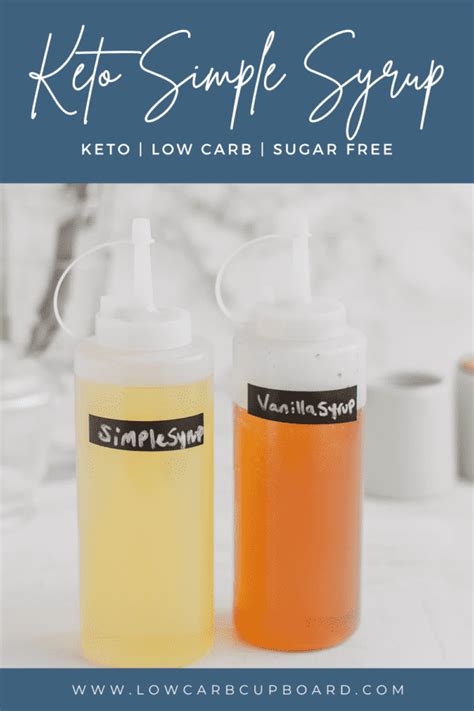 Keto Simple Syrup Sugar Free Simple Syrup Recipe