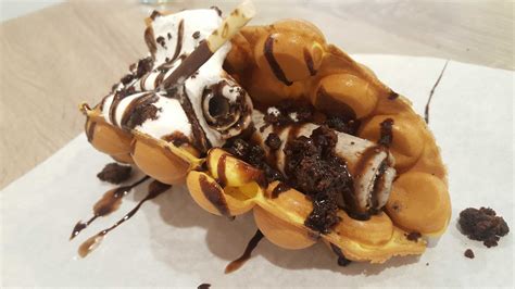 Rolled Ice Cream In An Egg Waffle Where And How Glutto Digest