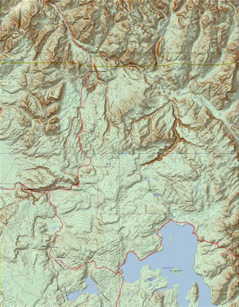 Yellowstone National Park Topo Map