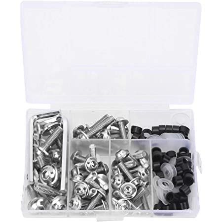 158Pcs Universal Motorcycle Fairing Bolt Kit Screws Fasteners Fixing