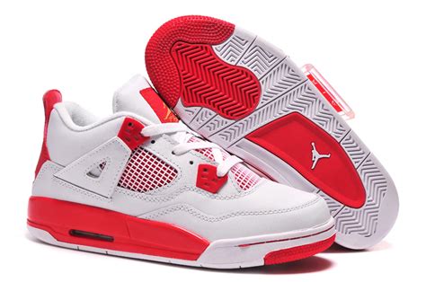 Air Jordan Retro 4 Hommenike Air Jordan 4 Blanche Et Rouge Homme