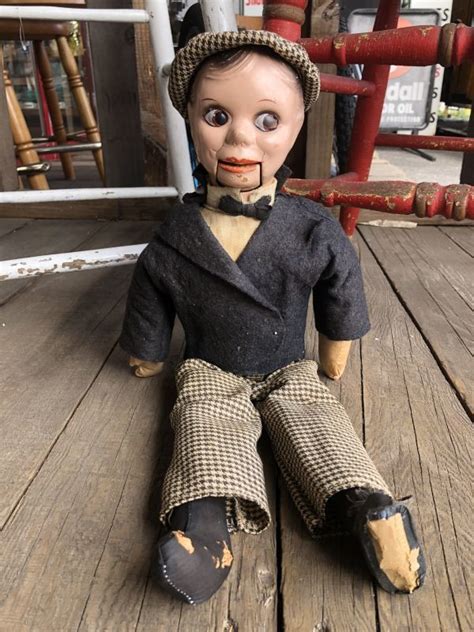 30s Vintage Charlie Mccarthy Composition Ventriloquist Doll J087