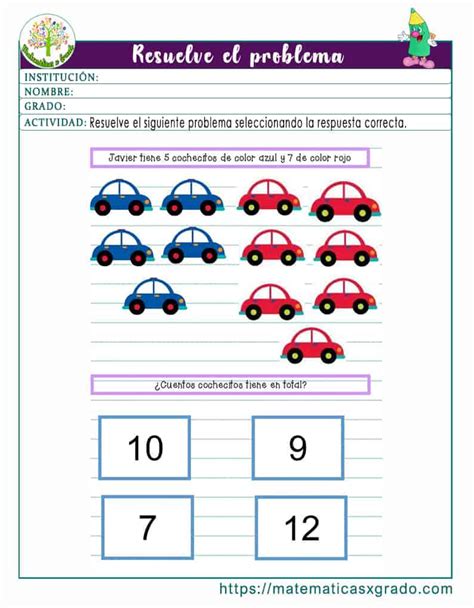 Ejercicios De Matem Ticas Para Primer Grado De Primaria