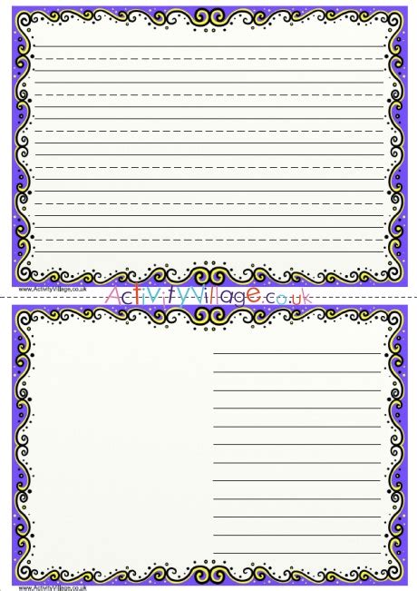 Blue And Yellow Doodle Writing Frame 2