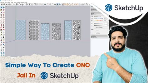 SKETCHUP CNC Jali Modeling Easy Way To Create CNC Jali In Sketchup