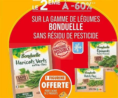 Promo La Gamme De Légumes Bonduelle Sans Résidu De Pesticide chez Match