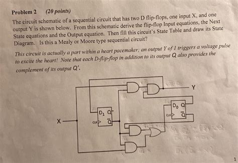 Solved Points Problem Circuit Schematic Sequential Circuit Two