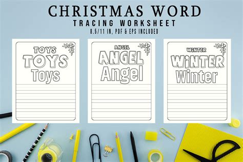 Winter Sight Words Tracing Worksheets V Graphic By Design Bloom