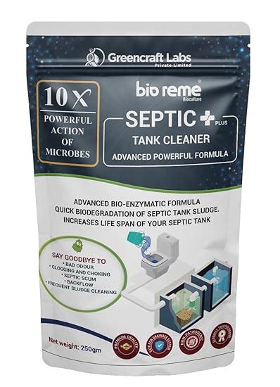 Bio Reme Septic Plus 10X Powerful Septic Tank Cleaner Degrades Human