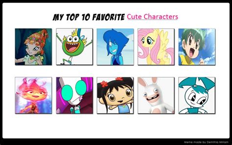 My Top 10 Favorite Cute Characters By Fanbyjazzystar123 On Deviantart