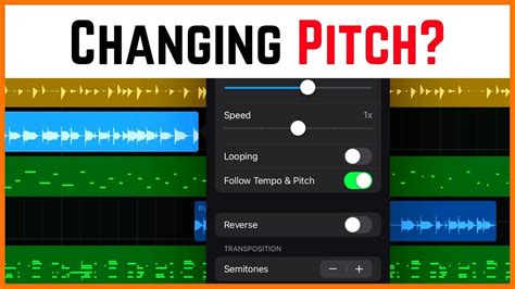 Change PITCH Of Samples Loops In GarageBand IOS IPad IPhone YouTube