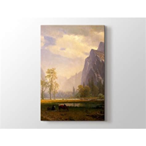 Tablo Kanvas Albert Bierstadt Looking Up The Yosemite Fiyat