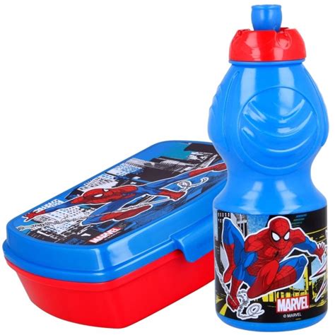 Spiderman Śniadaniówka Lunch Box Bidon 400Ml MINEXO Sklep EMPIK