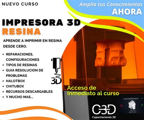 IMPRESION 3D CON RESINA Capacitaciones 3D