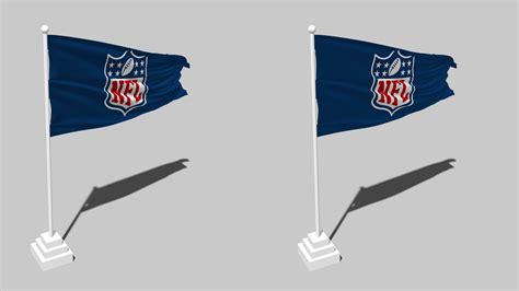 National Football League, NFL Flag Seamless Looped Waving with Pole ...