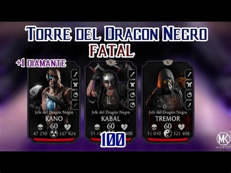 Torre Del Drag N Negro Fatal Mortal Kombat Mobile Youtube