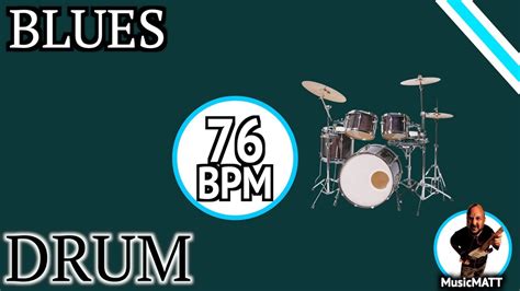 BLUES BACKING TRACK 76 BPM DRUM LESS YouTube