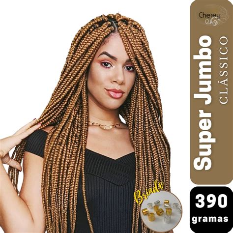 Kit Pacotes De Super Jumbo Cherey Para Tran As Box Braids Pacote