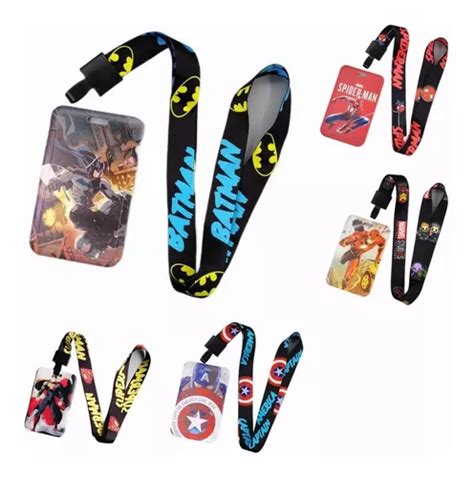 Lanyard Cinta Porta Credencial Gafete Para Marvel En Venta En