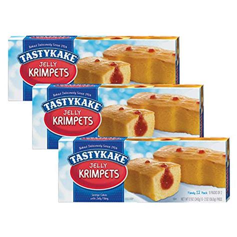 Tastykake Butterscotch or Jelly Krimpets Family Size 12 Pack- A ...