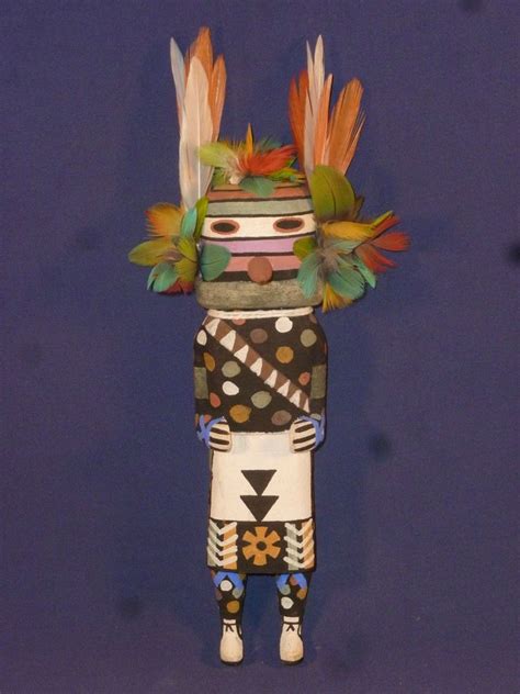 Remarkable Old Style Hopi Indian Bean Kachina By Award Winner Brian