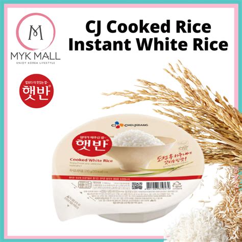 Cj Cooked Rice Hetbahn Korea Cj Instant Rice Shopee Malaysia